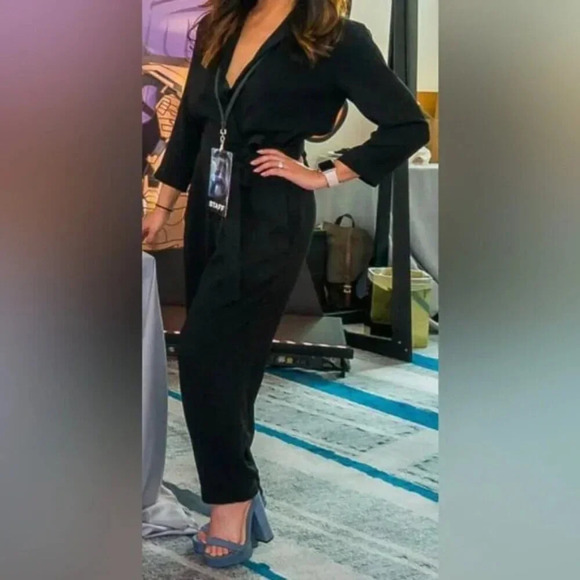 Aritzia Babaton Karl  Jumpsuit Black Size 4 - Picture 2 of 11